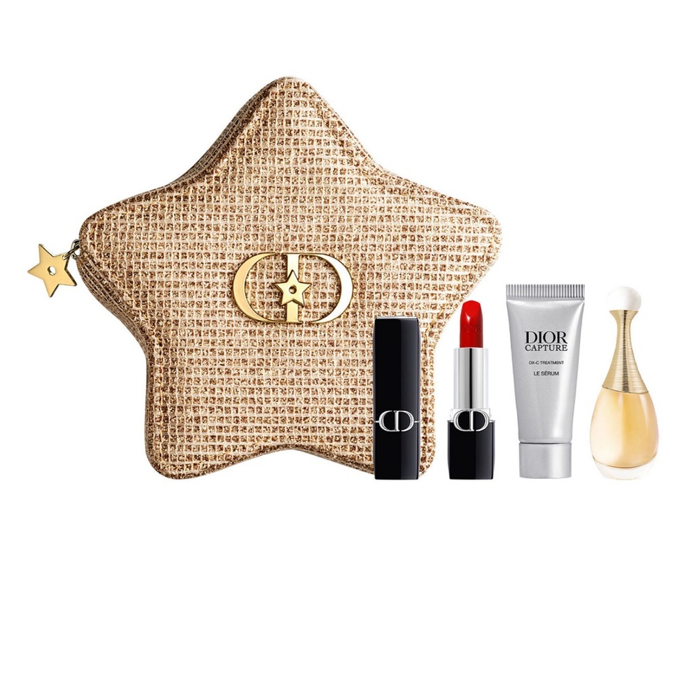 Dior Star Pouch Limited Edition Rouge Satin Lipstick,Jadore EDP,Capture Serum